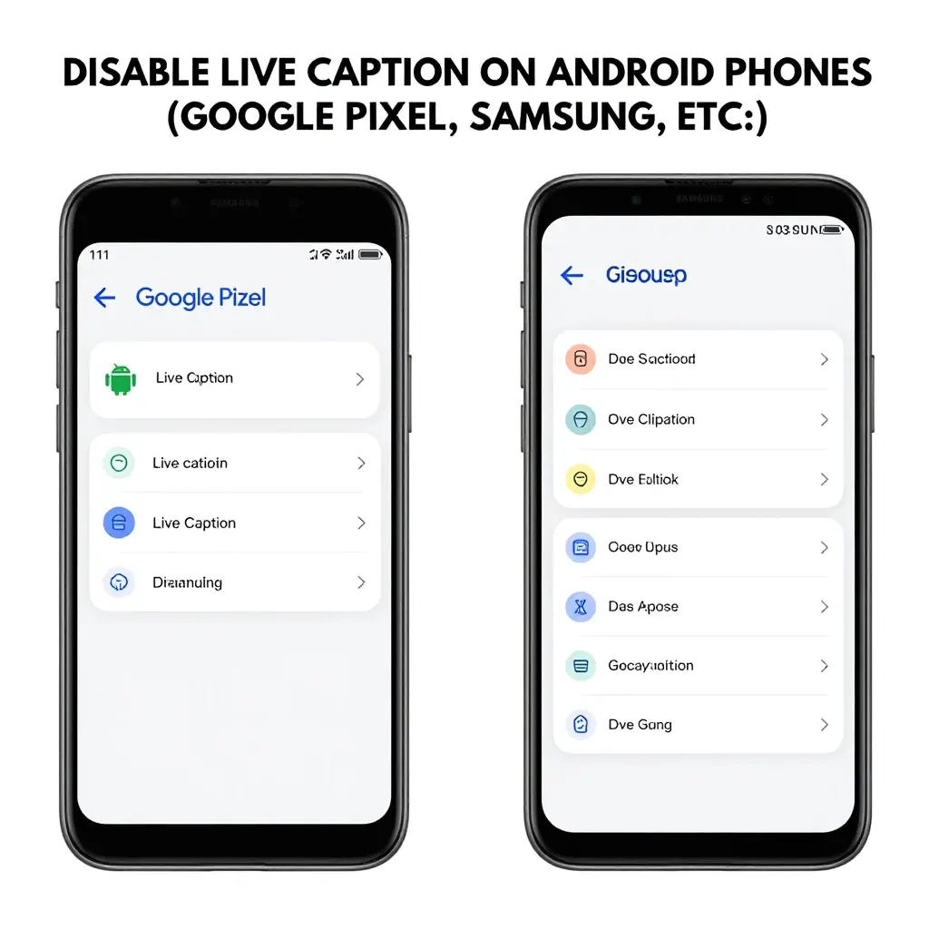 turn off live caption