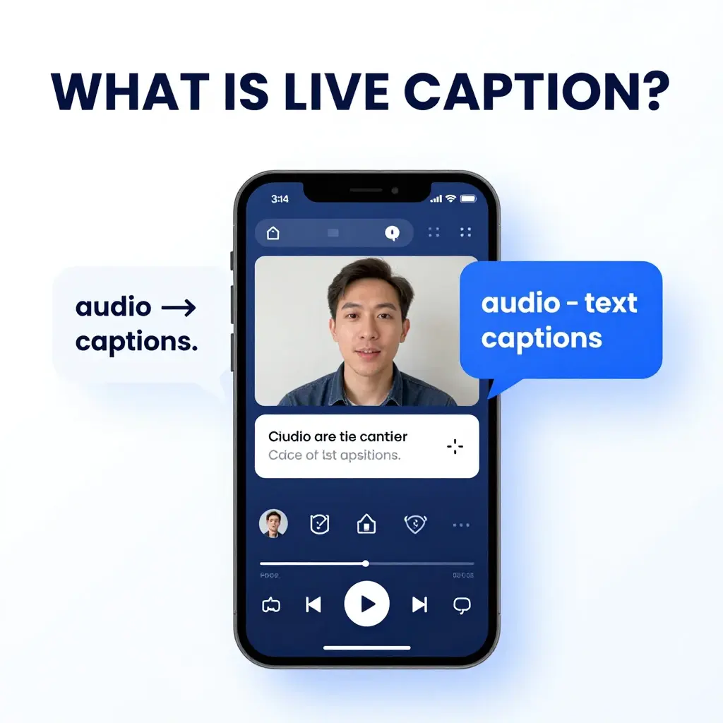 live caption