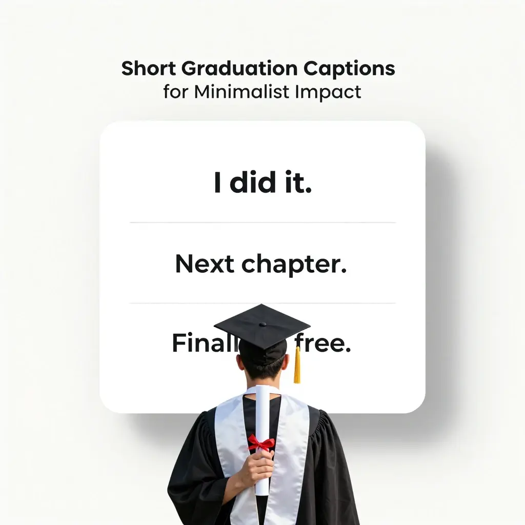 graduation caption