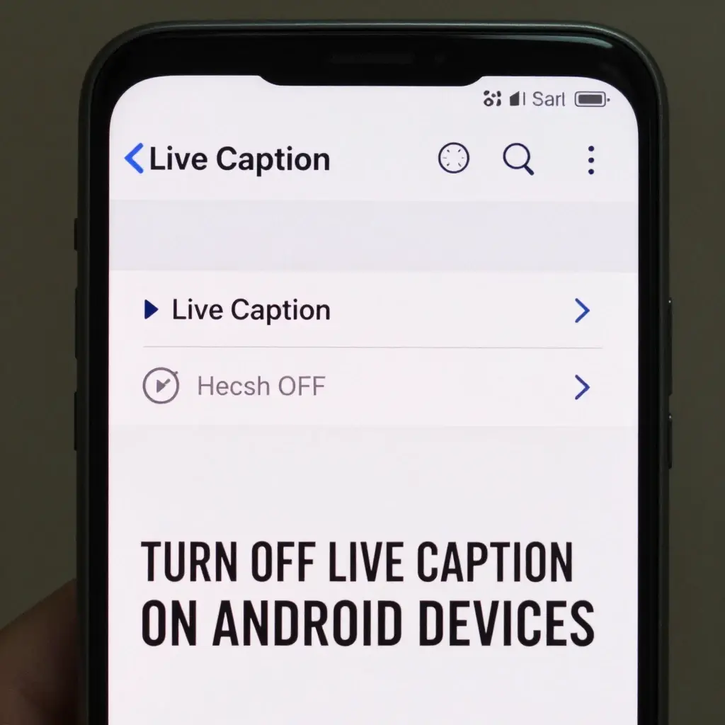 how to turn off live caption