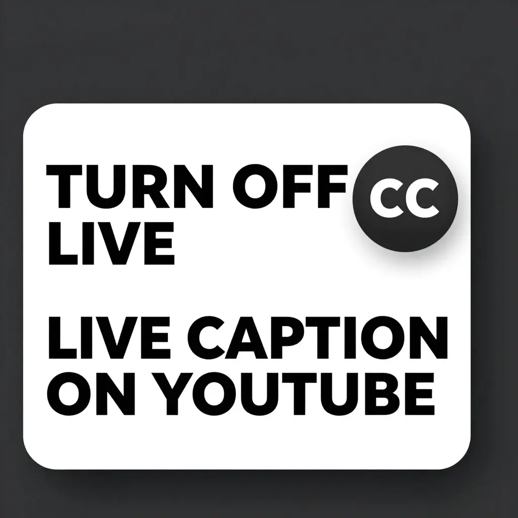 how to turn off live caption