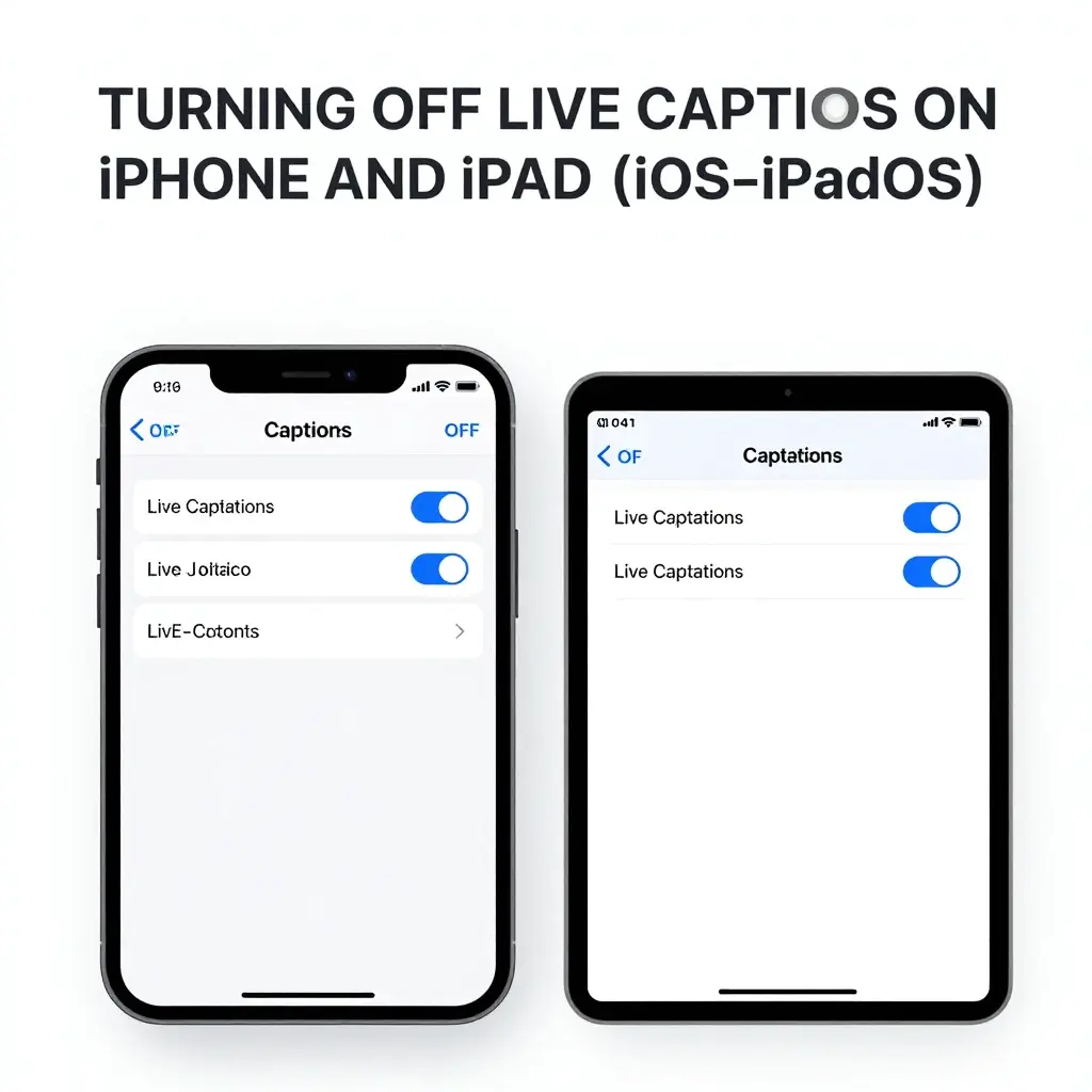 turn off live caption
