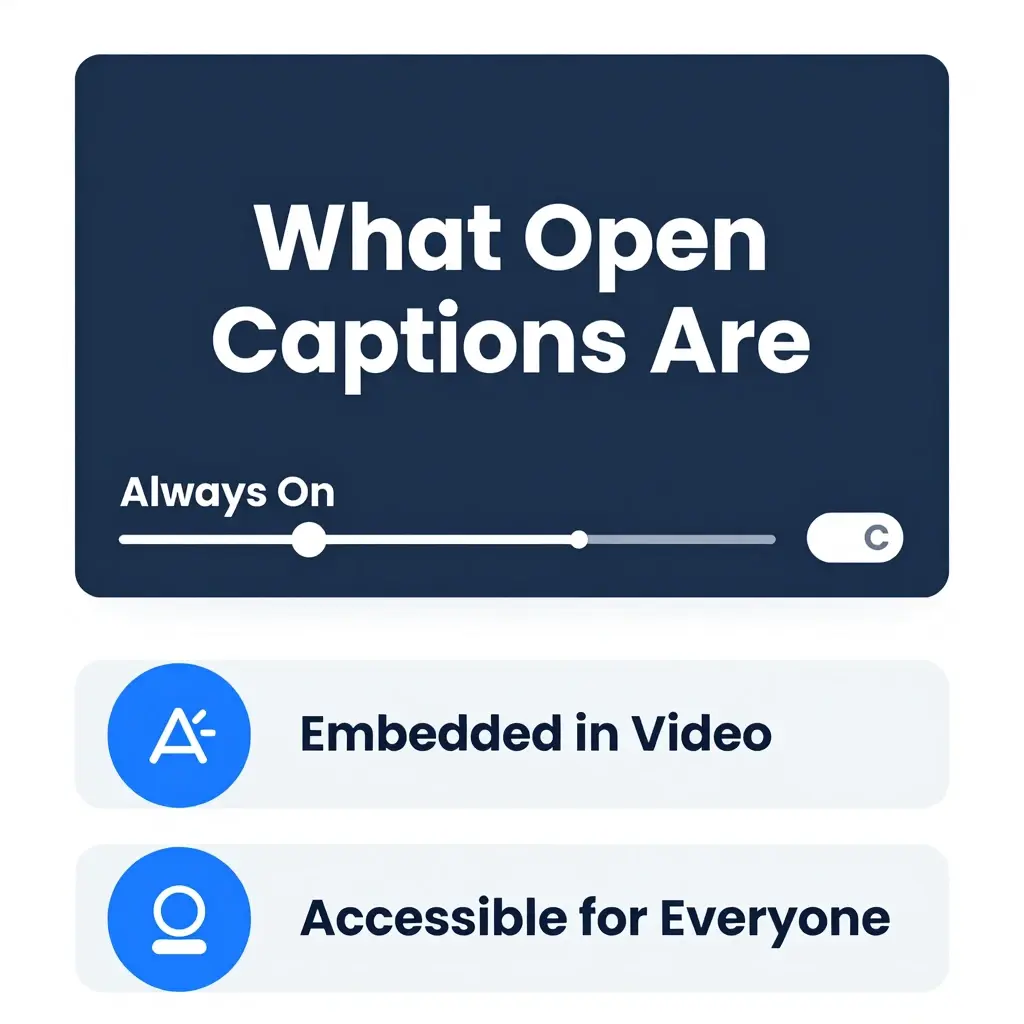 open caption