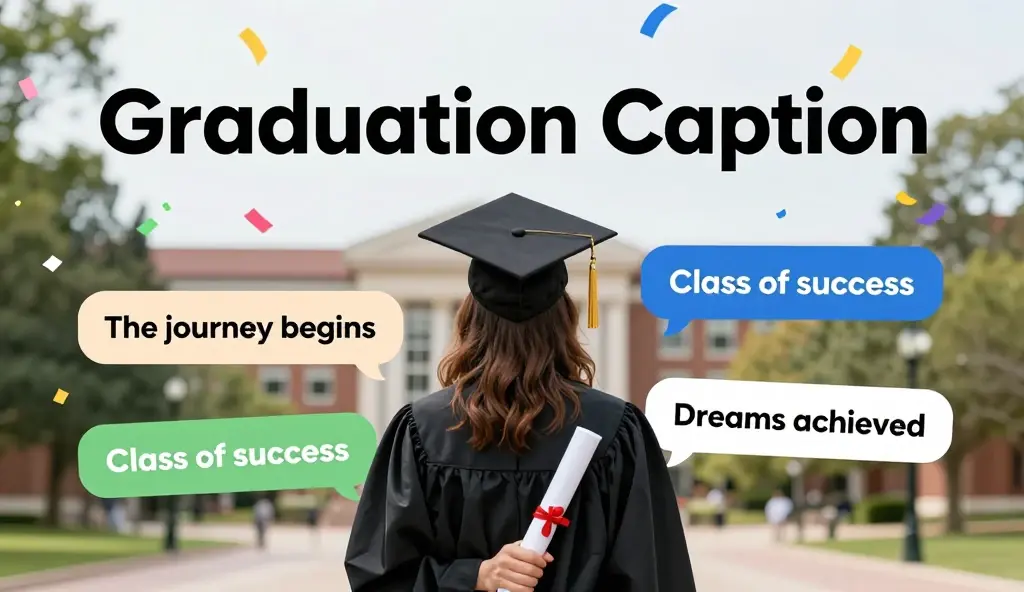 graduation caption
